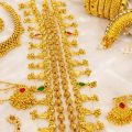Your Wedding Style with Traditional Ear Chain and Bridal Jewellery Set